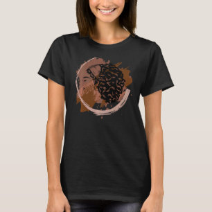 Black Woman African American Shades of Beauty Prem T Shirt