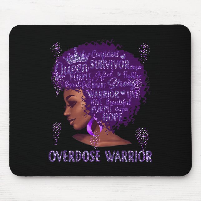 Black Woman Afro African Overdose Warrior Ribbon P Musmatta (Framsidan)