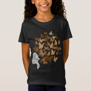 Black Woman Afro Butterfly Coola Black History Mon T Shirt