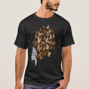 Black Woman Afro Butterfly Coola Black History Mon T Shirt