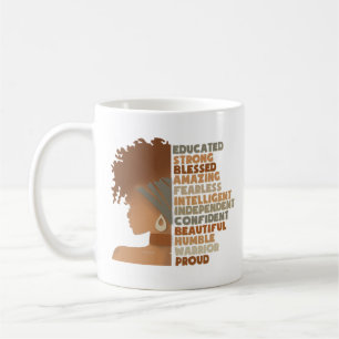 Black Woman Afro Girl Kaffemugg