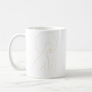Black Woman Afro Kaffemugg
