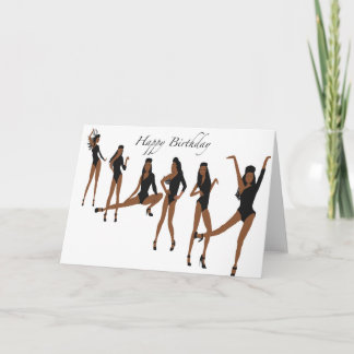 Black Woman Birthday Card Kort