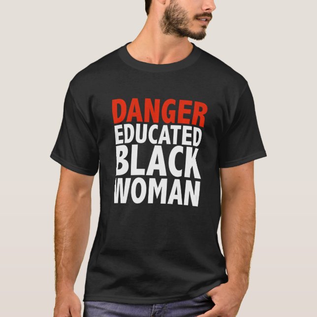 Black Woman Black är vacker Pri. T Shirt (Framsida)