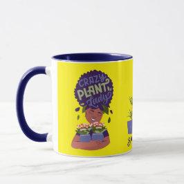 Black Woman Crazy Plant Dam, Home Sweet Home Mugg