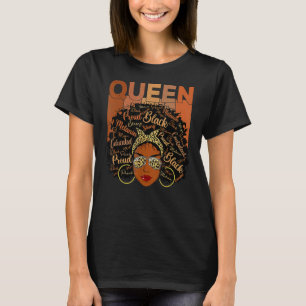 Black Woman Educated Strong Melanin Queen African T Shirt