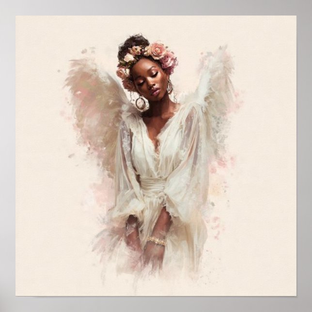 Black Woman Empowerment Art Poster (Framsidan)