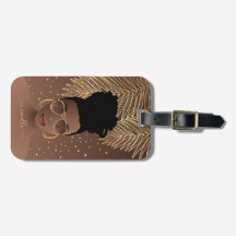 Black Woman, Guld Shades & Handflatan Löv, Brown