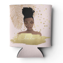 Black Woman, Guld Shades & Handflatan Löv, Rosa