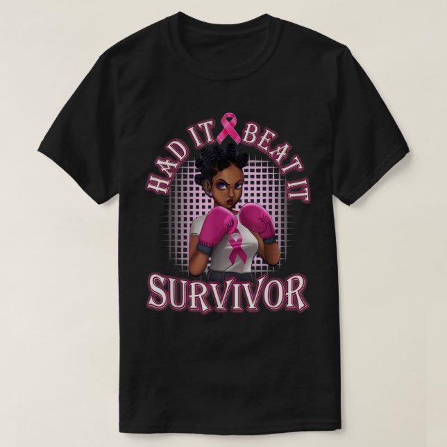 Black Woman hade fått det att slå det överlevande  T Shirt (Design framsida)