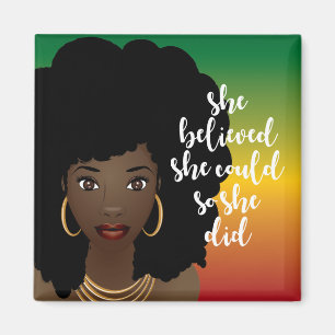 Black Woman, hon trodde att hon kunde, så hon gjor Magnet