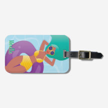 Black Woman i Lounging i Bassäng