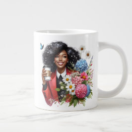 Black woman melanin sista African American women Jumbo Mugg
