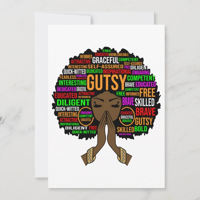 Black Woman Melanin Sista Junetelfte drottningen K Inbjudningar (Framsida)