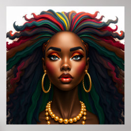 Black woman melanin sistas brown skin girls sista  poster