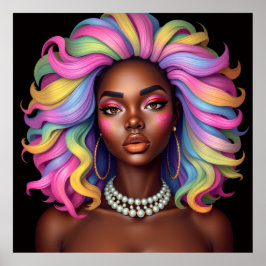 Black woman melanin sistas brown skin girls sista  poster