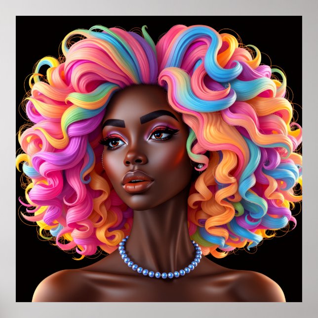 Black woman melanin sistas brown skin girls sista  poster (Framsidan)