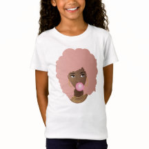 Black Woman, Rosa Afro, Popping Rosa Bubble Gum