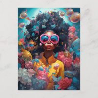 Black Woman Surreal Modern Pop Fantasy Art
