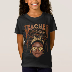 Black Woman Teacher Afro Smart African American Lo T Shirt