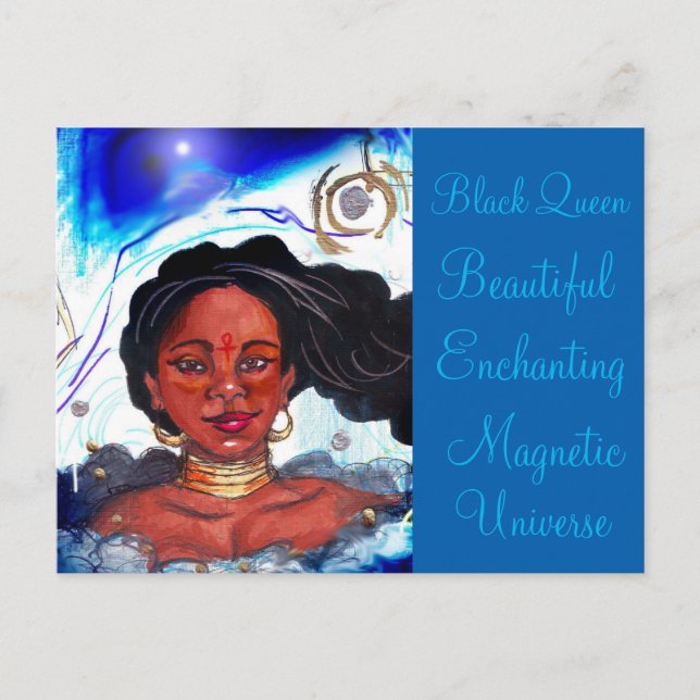 Black Woman-vykort Vykort (Framsida)