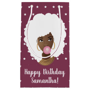 Black Woman White Afro, Bubblegum, Stars, Lila