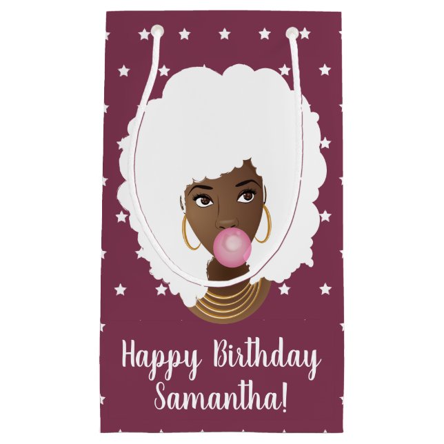 Black Woman White Afro, Bubblegum, Stars, Lila (Framsidan)