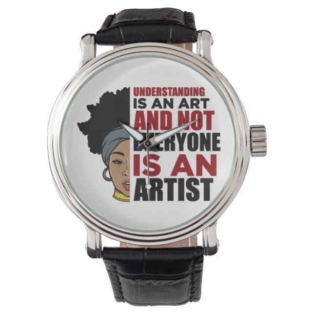 Black Women African American melanin Women sista Armbandsur (Framsida)