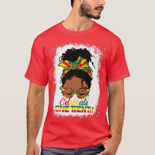 Black Women Black Queen Juneteth Celebrate Indep T Shirt