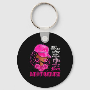 Black Women Bröstcancer överlevande Rosa Ribbon Ja Nyckelring