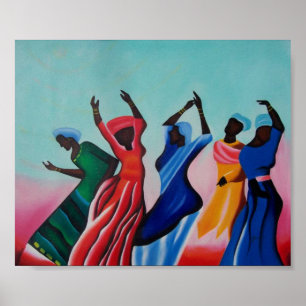 Black Women Dancing Poster