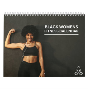 Black Women Fitness Calendar Kalender