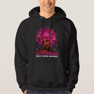 Black Women Girl, jag är en efterlevande bröstcanc Hoodie