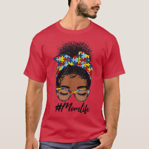 Black Women Girls Autistic Autism Awareness Mamma T Shirt