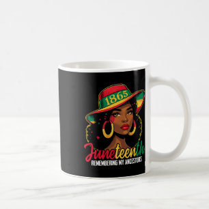 Black Women Junetth Minnesur Mina anfärer Kaffemugg