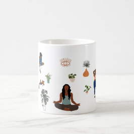Black Women Meditate Kaffemugg