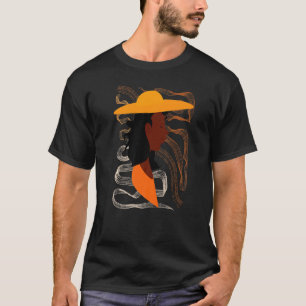 Black Women Melanin Girl Internationell Women Day  T Shirt