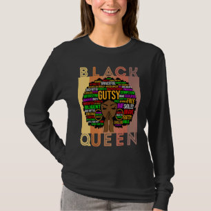 Black Women Melanin Teacher Queen Afro Black Girl T Shirt