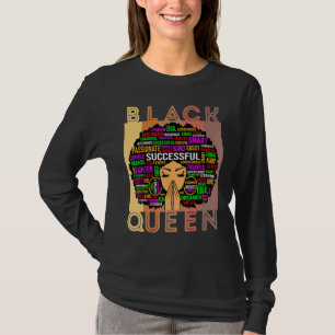 Black Women Melanin Teacher Queen Afro Black Girl T Shirt