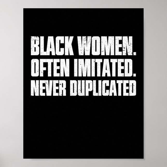 Black Women. Often Imitated. Never Duplicated Poster (Framsidan)