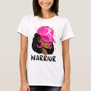 Black Women Queen Breast Cancer Warrior T Shirt