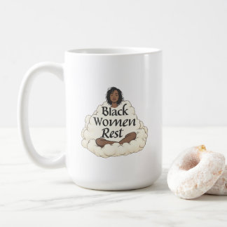 Black Women Rest Kaffemugg