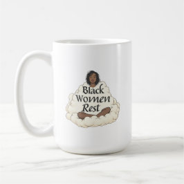 Black Women Rest Kaffemugg