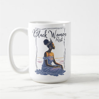 Black Women REST Kaffemugg