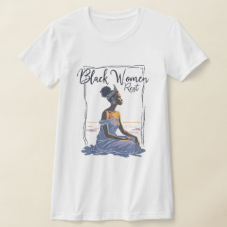 Black Women REST T Shirt