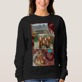 Black Women’s Sweatshirt with Kazakhstan Design T Shirt