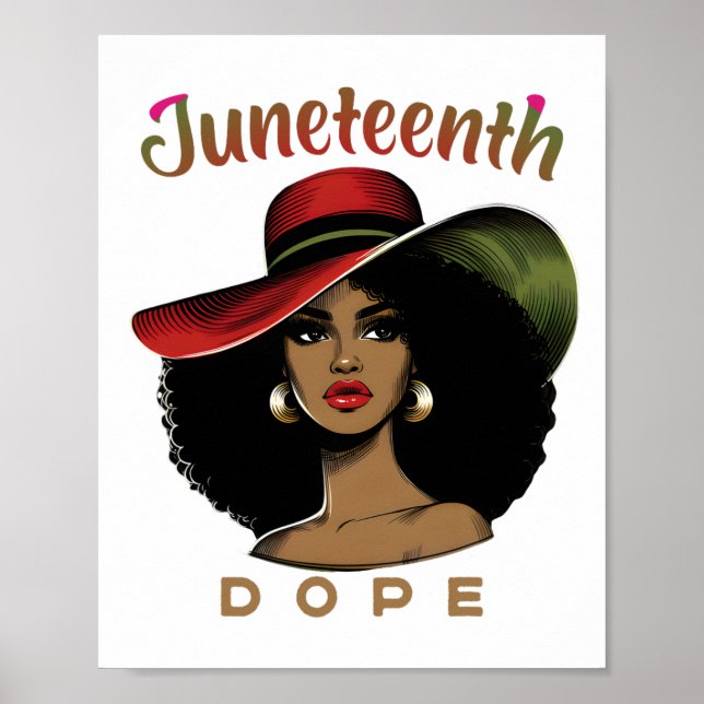 Black Women Unapologeticme Drug Juneteonde Black Poster (Framsidan)