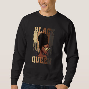 Black Womens African American Natural Blac Lång Ärmad Tröja