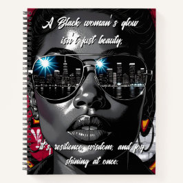 Black Women's Quote | City Skyline in Sunglasses