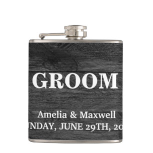 Black Wood Groomsman Fickplunta